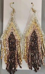 Haley Metallic Bead Earrings