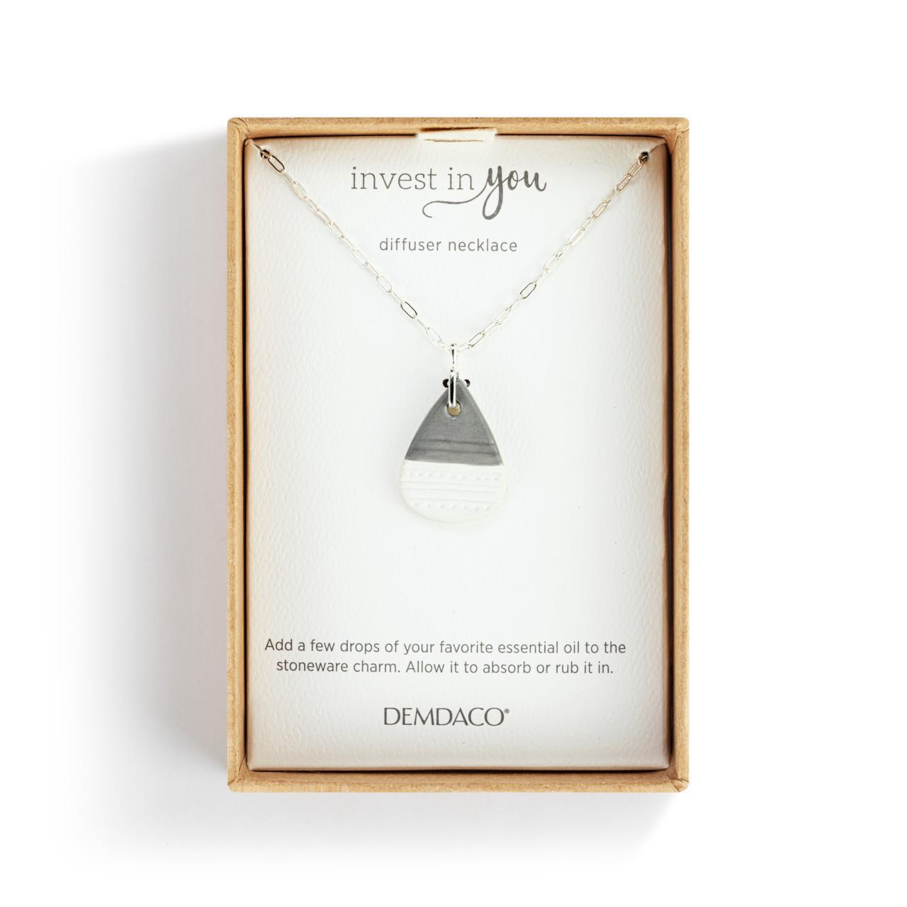 Diffuser Necklace - Gray