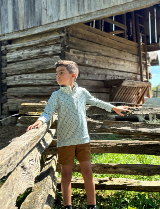 Sage Deer Boy Quarter Zip