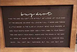 Buy Dirt 8x12 Sign