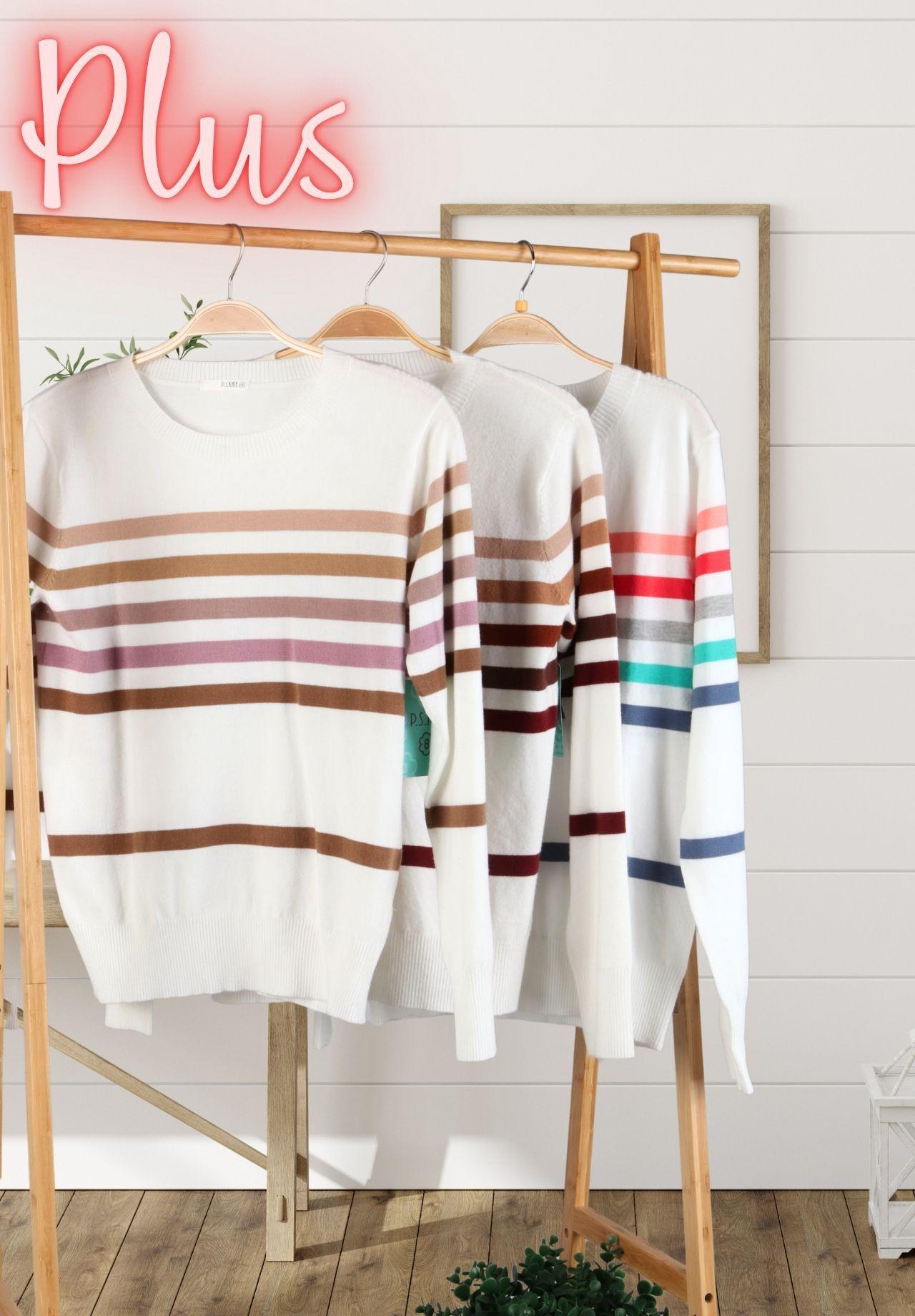 Stripe Pink/Purple Sweater