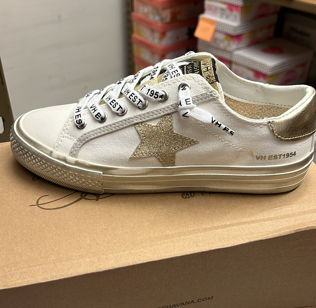 Alive 20 Laced White Gold Low Sneakers