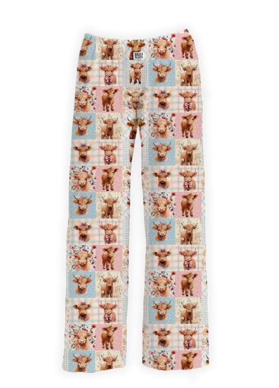 Highland Cow Quilt Pajama Pants