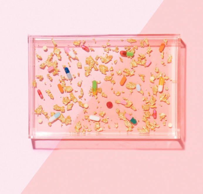 Pill & Gold Flakes Trinket Tray