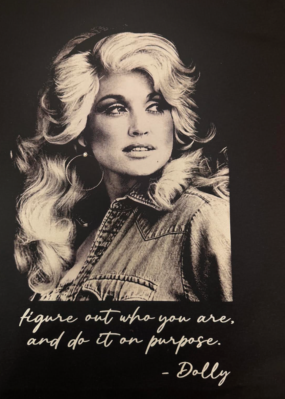 Dolly Black Tee Stone