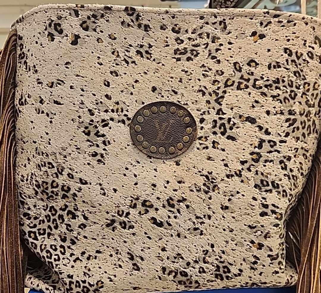 Hazel Fringe Upcycled LV Purse