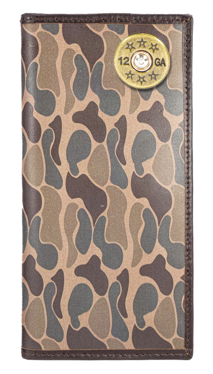 Old School Camo Secretary Wallet