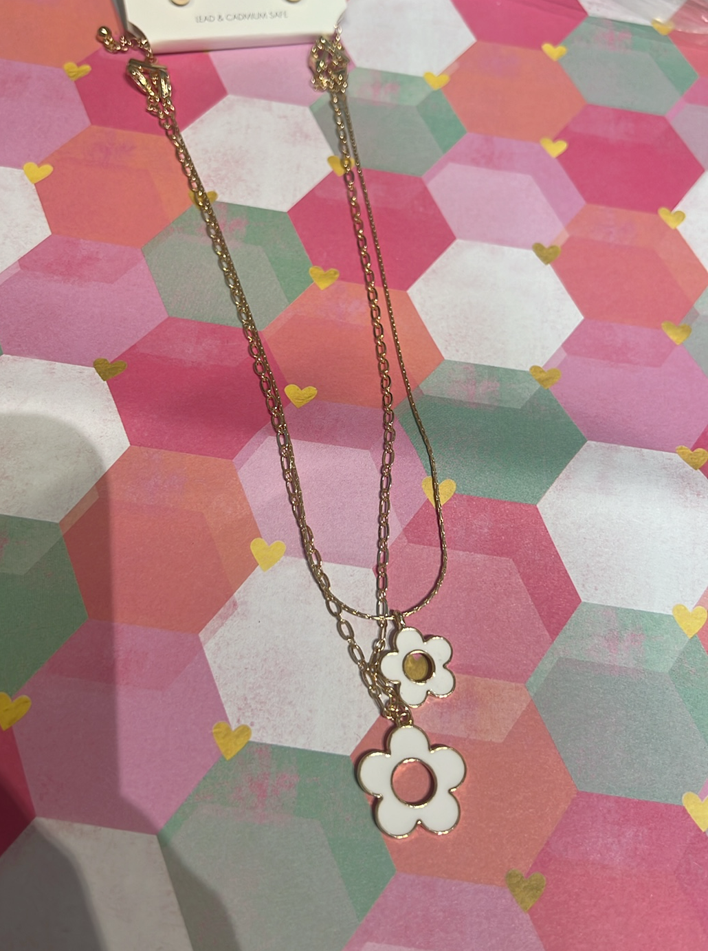 Double Daisy Necklace