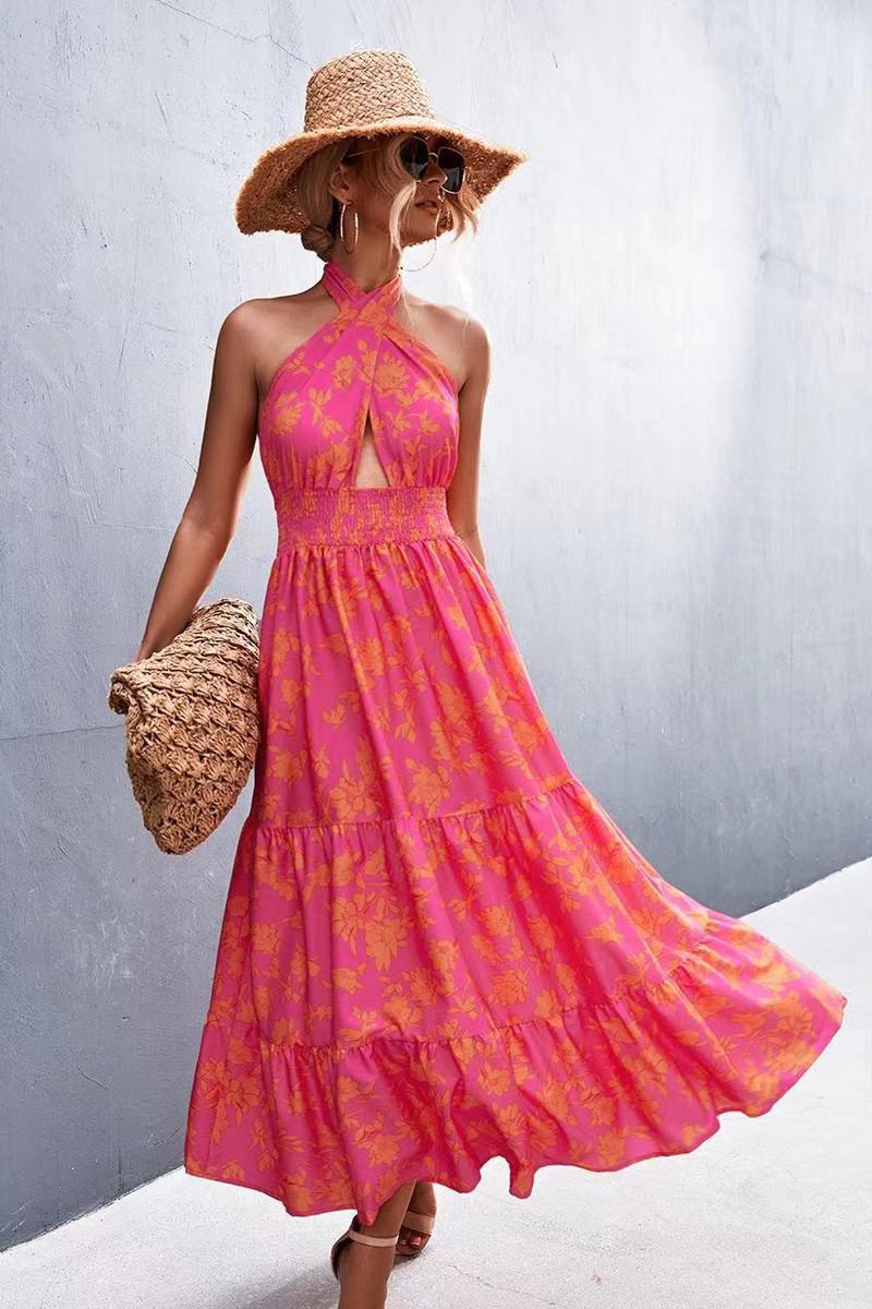 Floral Halter Dress