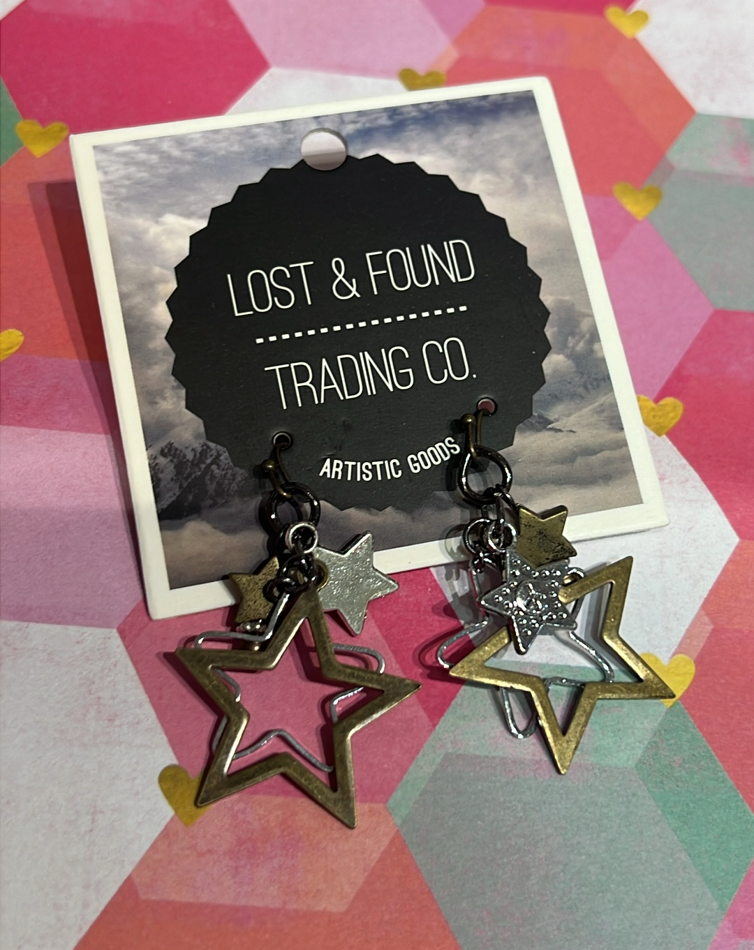 Stacked Star Cluster Earrings