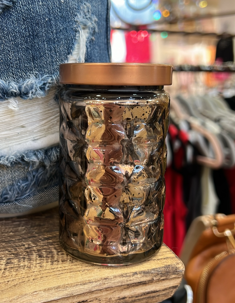 Afternoon Retreat Beveled Glass Candle