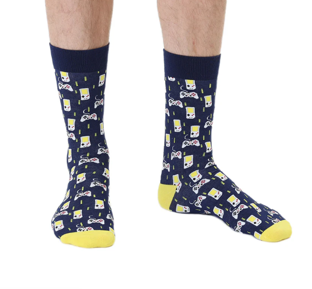 Gamer Mens Bamboo Crew Socks