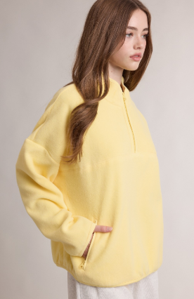 Daisy Women's Fleece Quarter-zip Pullover