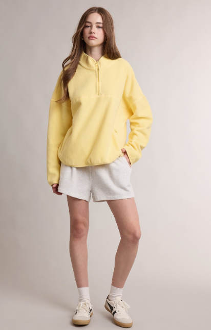 Daisy Women's Fleece Quarter-zip Pullover