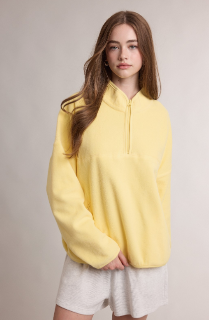 Daisy Women's Fleece Quarter-zip Pullover