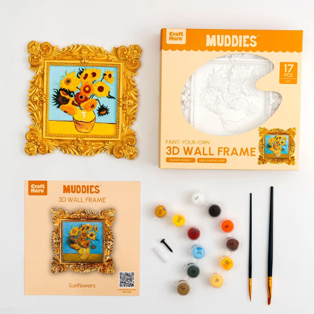 Craft Hero Muddies™ - Sunflowers - 3D DiY Wall Frame