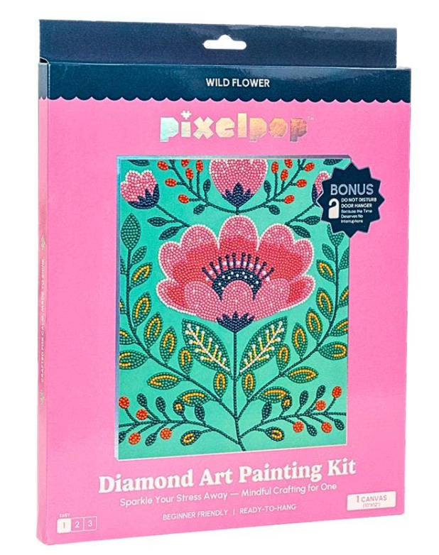 Craft Hero Pixelpop™ - Wildflower - Diamond Art Reset Kit