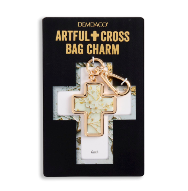 Gold Faith Bag Charm - 4in