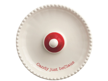 SANTA Light-Up Candy Tidbit Pedestal