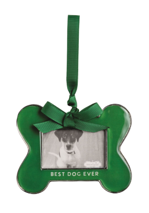 Best Dog Ever Bone Frame Ornament