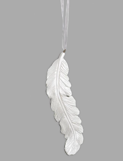 5.25"H FEATHER ORNAMENT MEMORIAL IN BOX