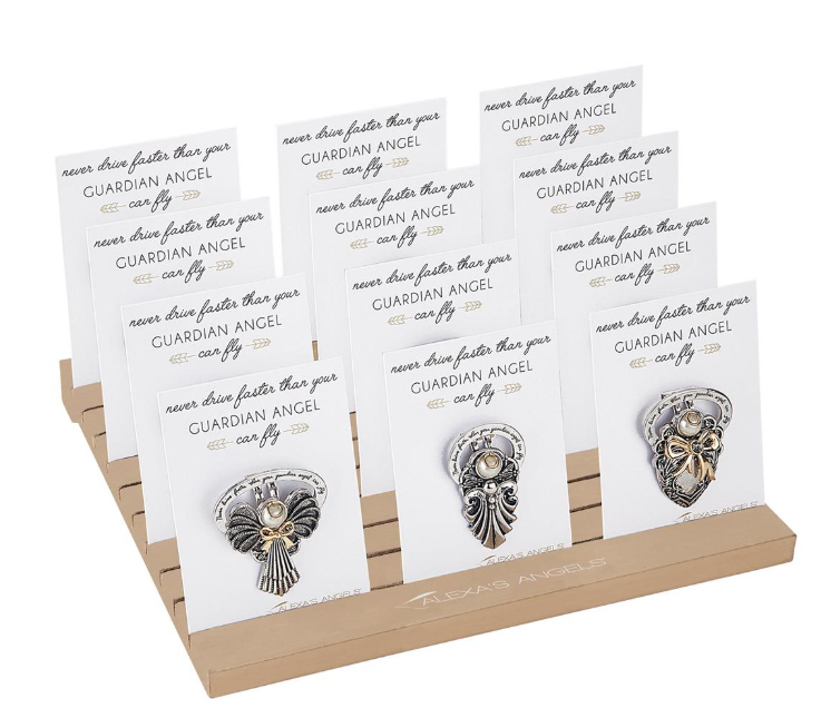 GUARDIAN ANGEL VISOR CLIP - 3 Assorted Styles