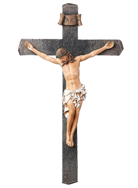 13.25"H BLACK CRUCIFIX