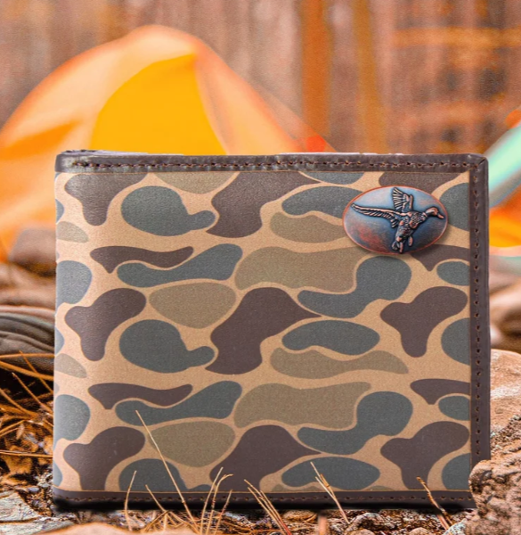 Old School Camo Passcase Wallet