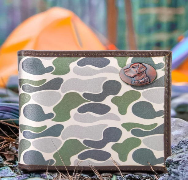 Old School Camo Passcase Wallet