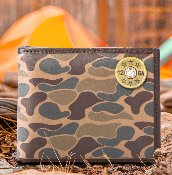 Old School Camo Passcase Wallet
