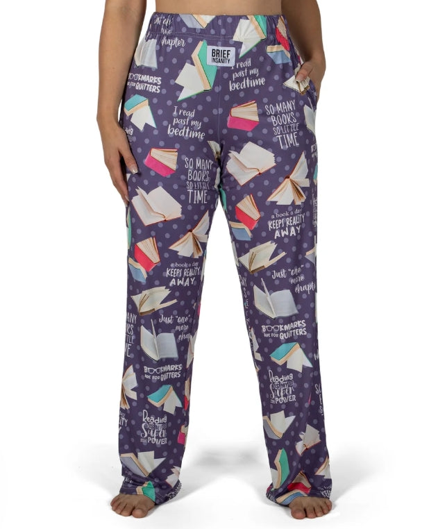 Bookworm Book Pattern Lounge Pants