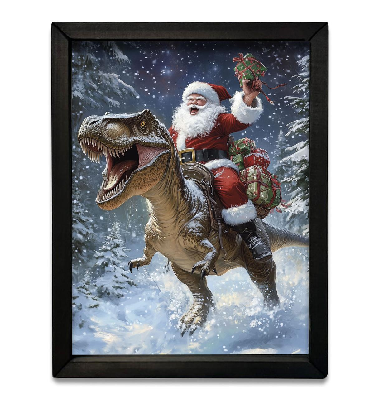 Dino Santa 12x16 Box Frame