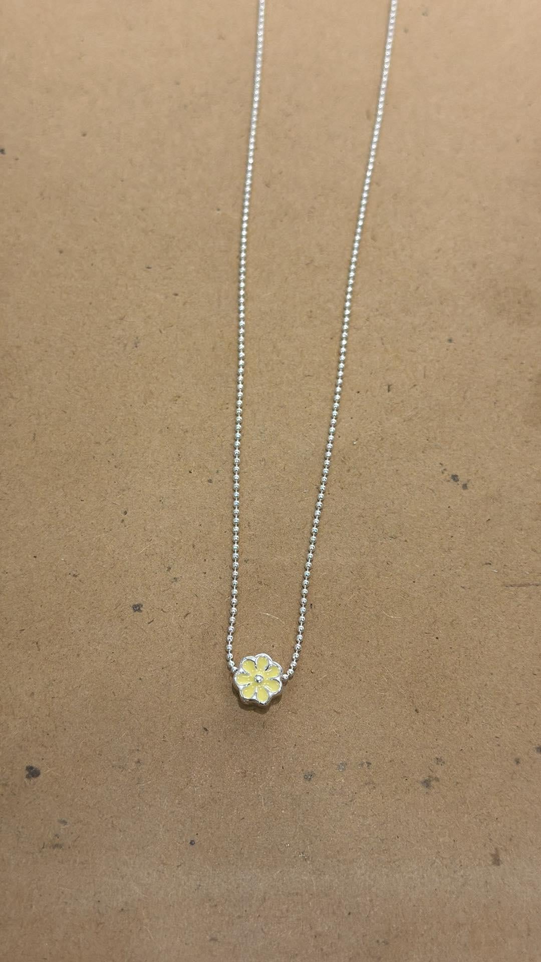 Daisy Enamel Necklace
