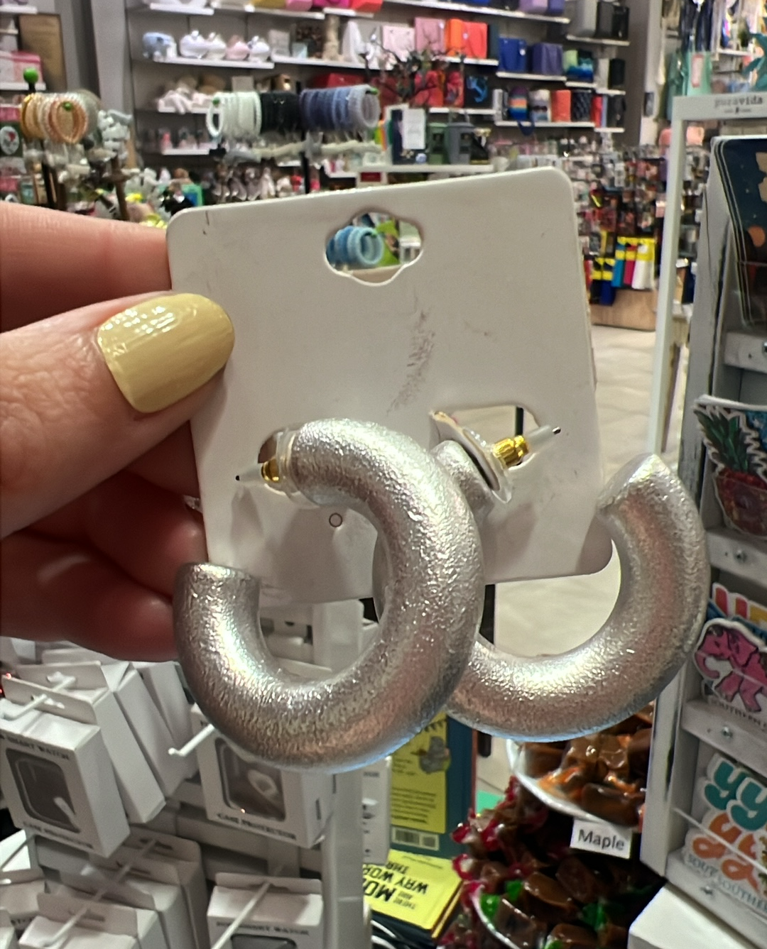 Chunky Small Hoops Silver