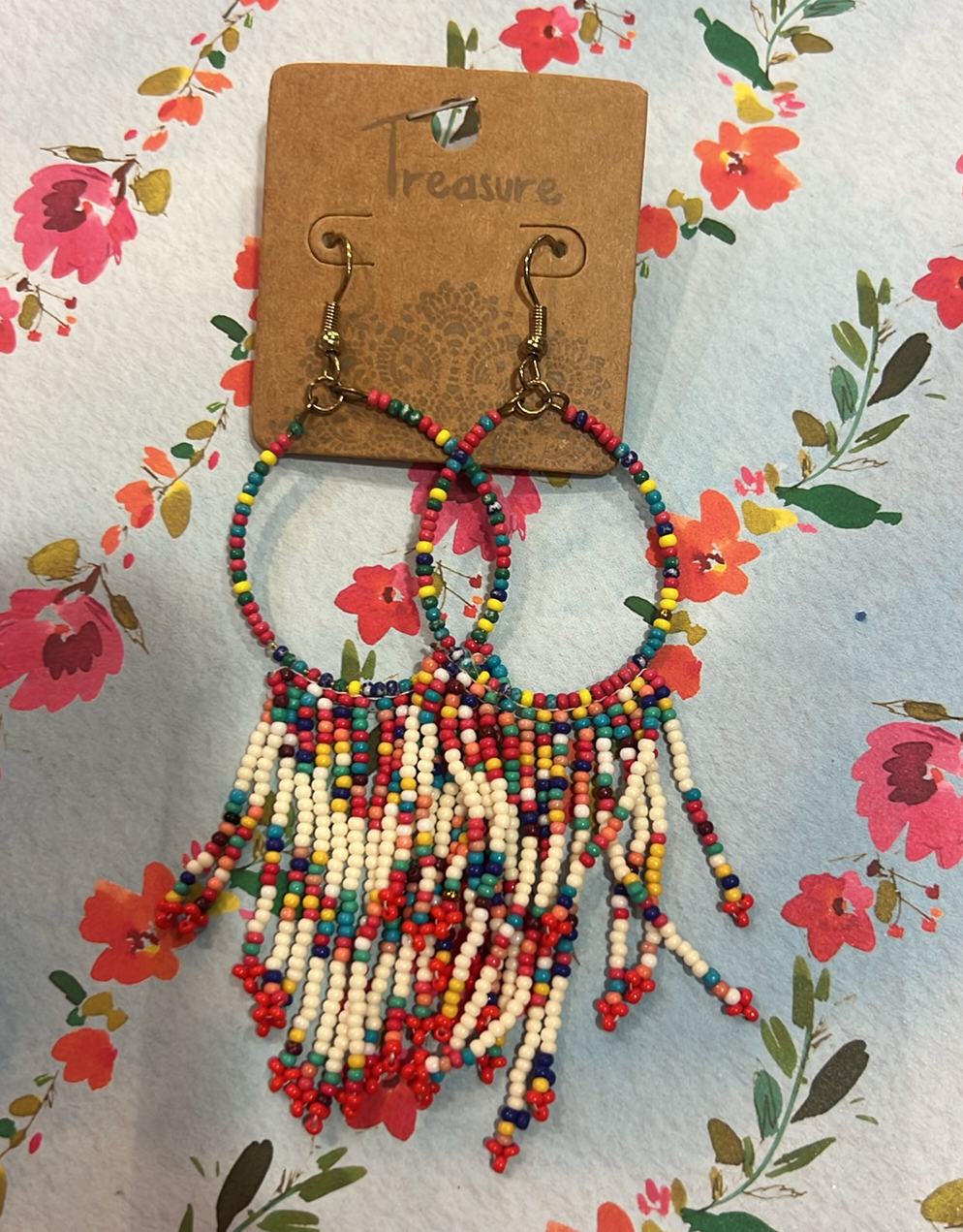 Multi Circle Beaded Earrings