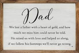 Memorial For Dad Framed