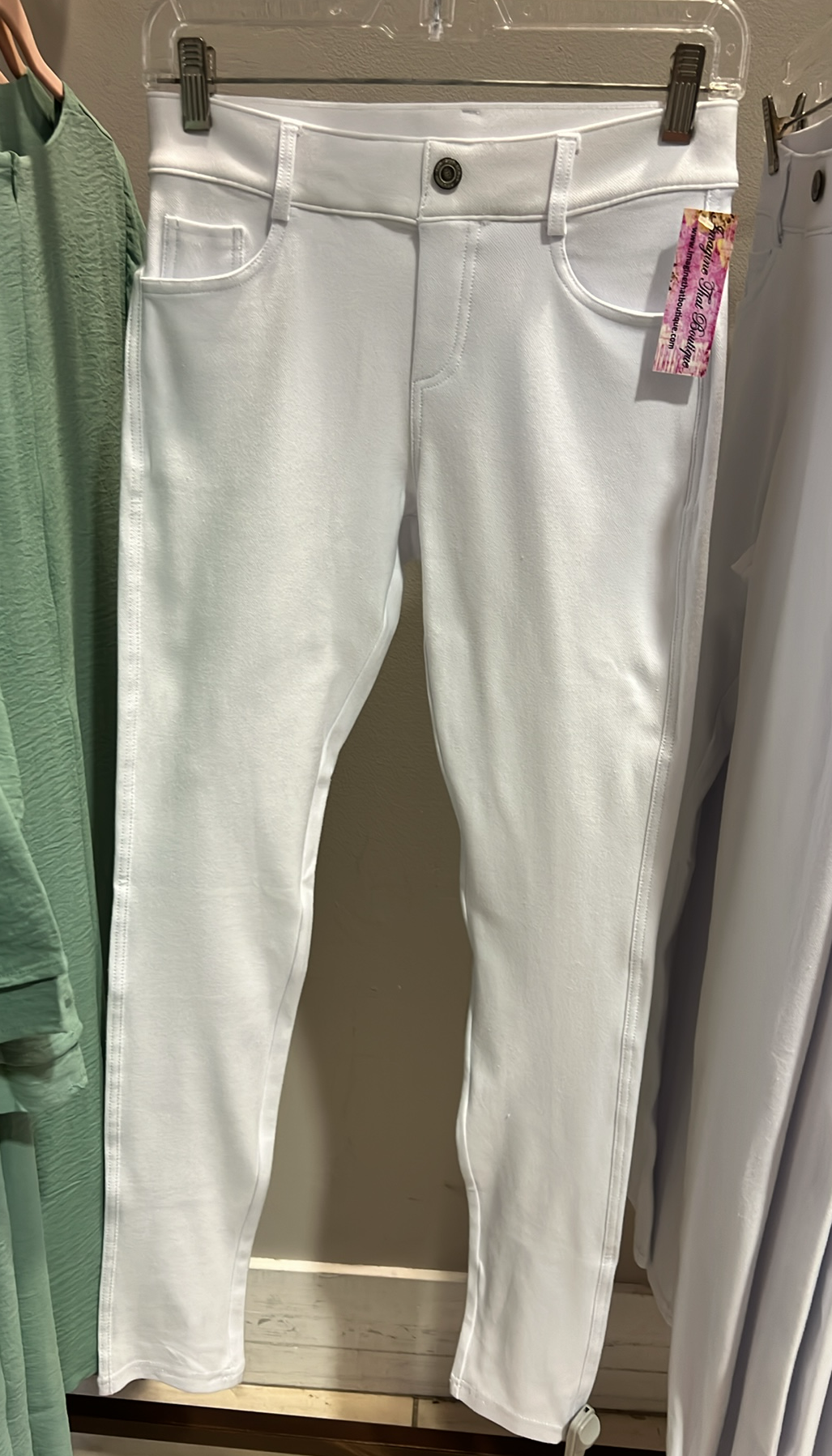 White Stretch Pants