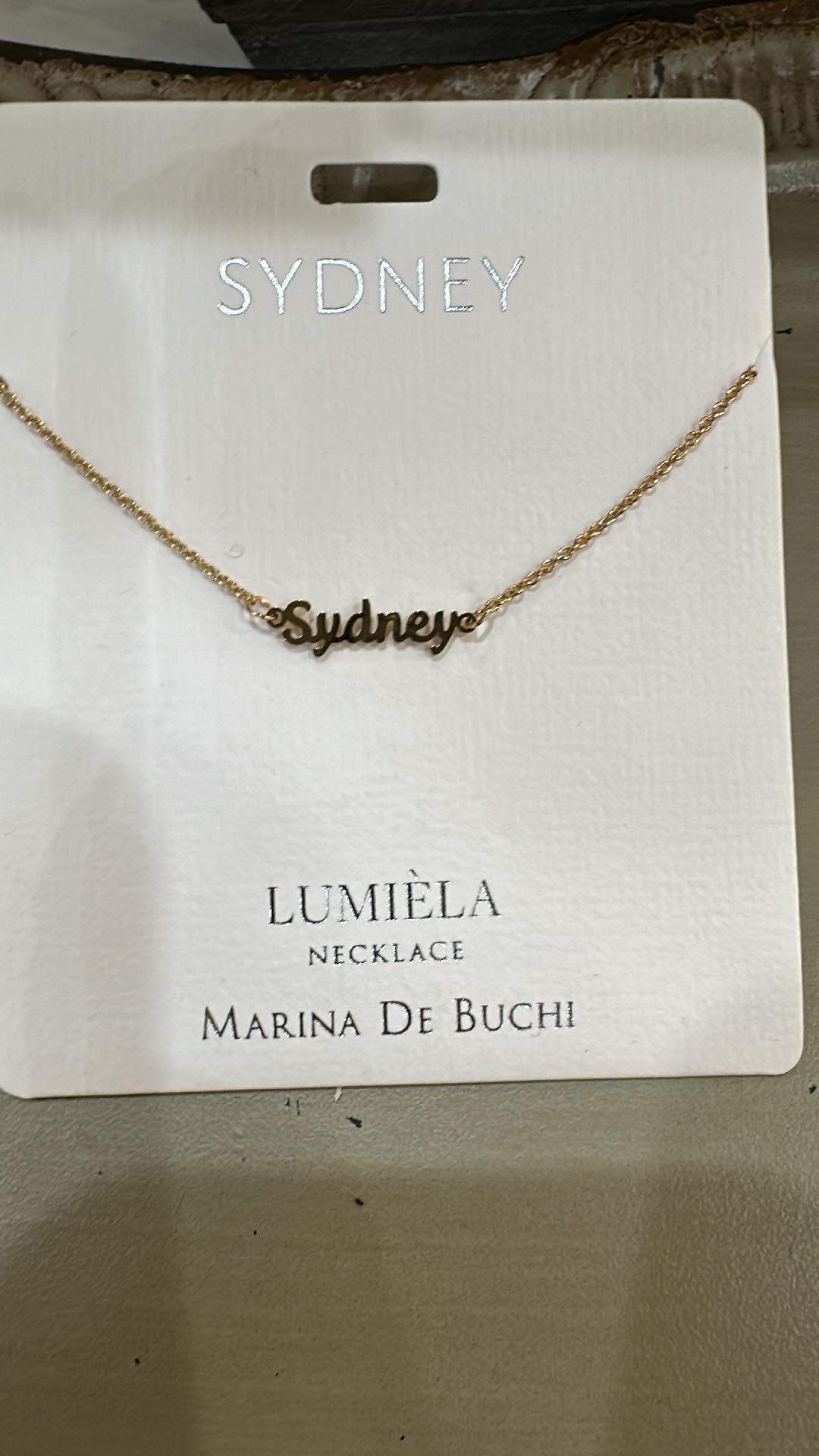 Lumiela Sydney Name Necklace