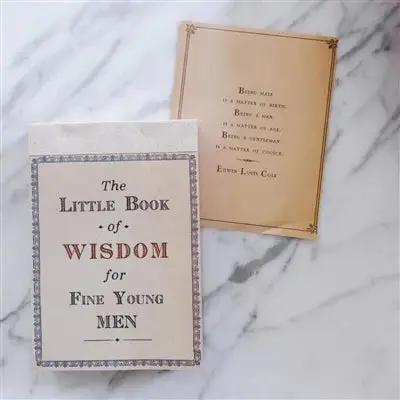 Boys Love Notes- Little Book of Wisdom For Fine Young Men