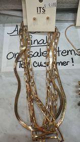 Double Gold Mix Chain Necklace