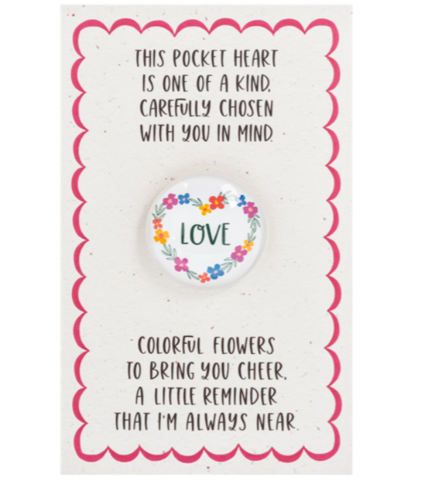 Love Flower Heart Pocket Token