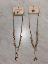 Crescent Moon Tiered Necklace