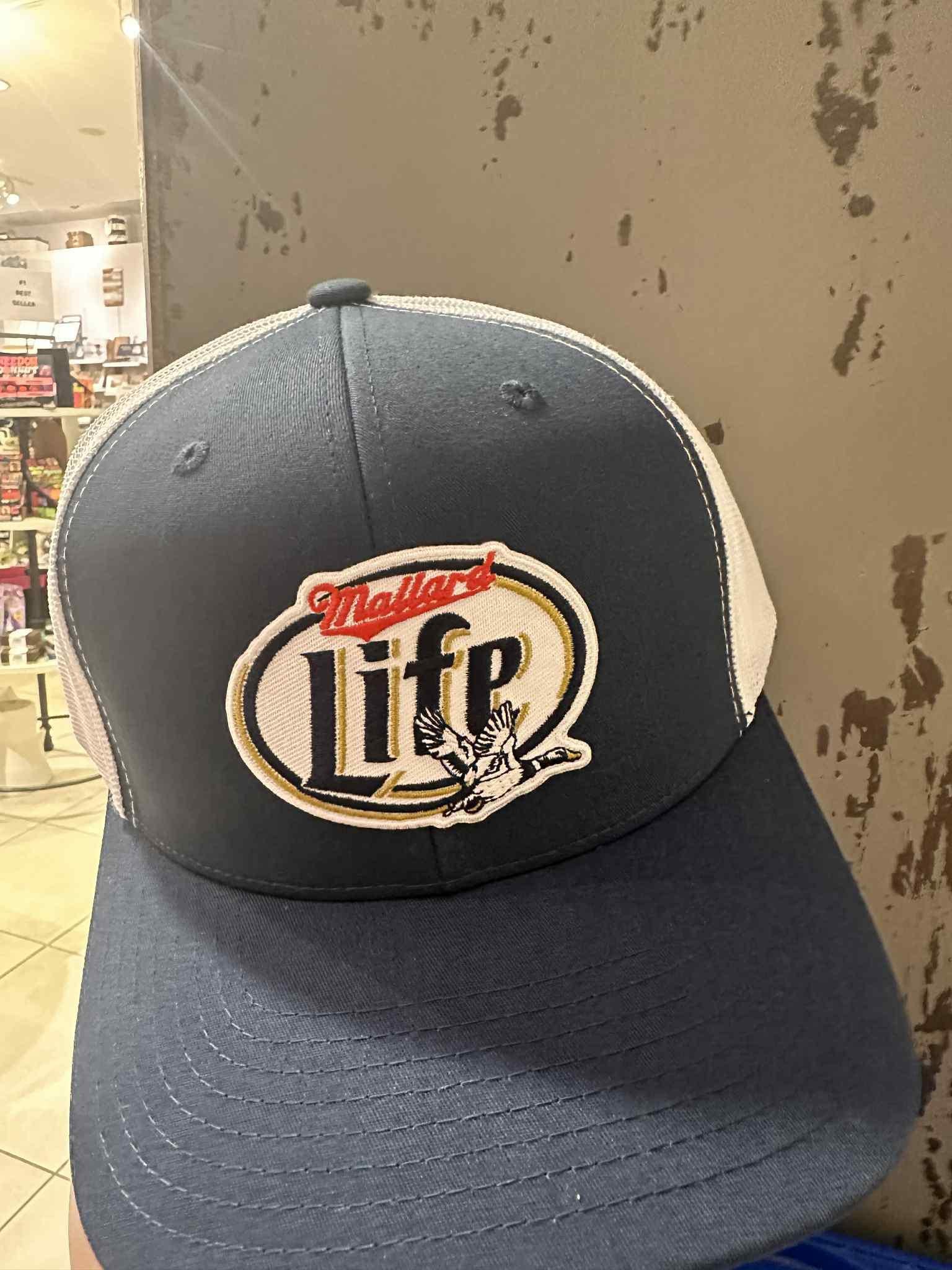 Mallard Life Woven Patch Hat in Navy/White