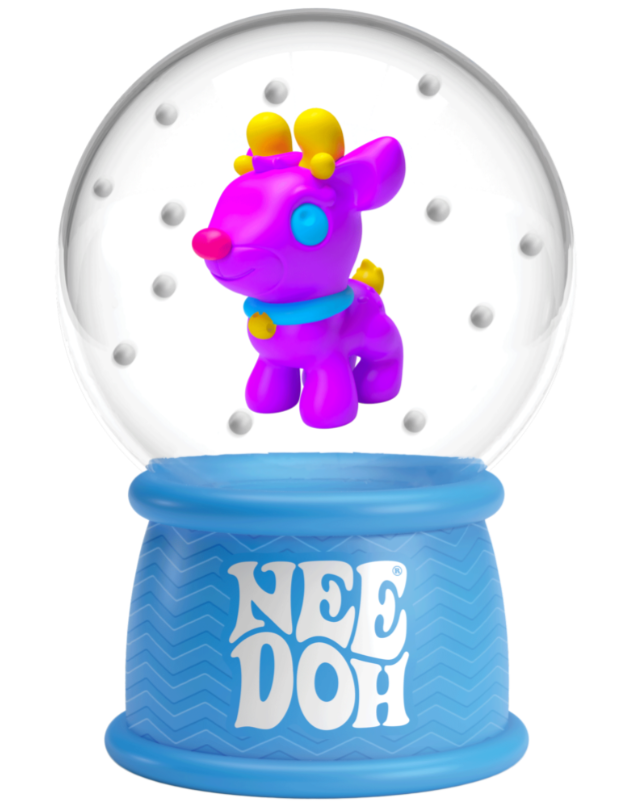 NeeDoh Squish N Flow Snow Globe