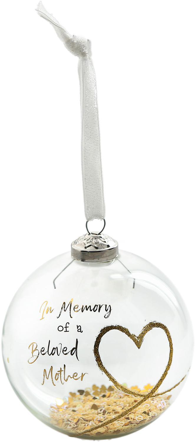 Beloved Mother - 4" Glass Ornament