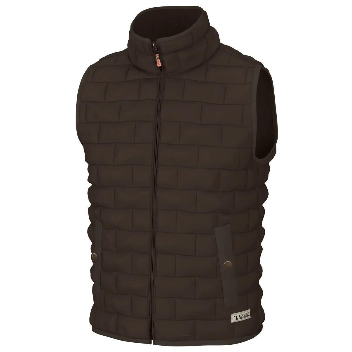 Brick Quilted Vest - Coffee