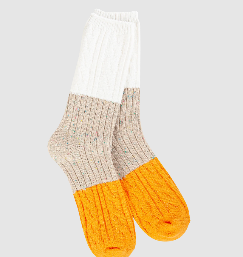 Weekend Confetti Cable Crew Socks