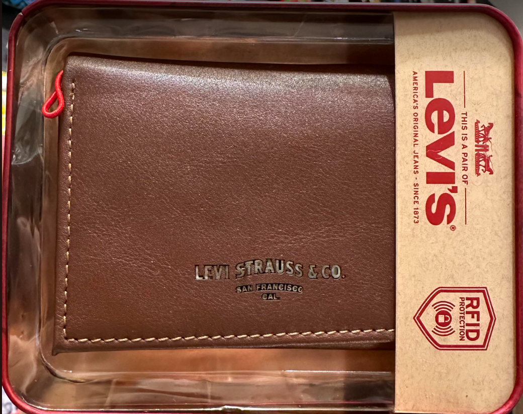 Levi Strauss MENS trifold wallet - BROWN