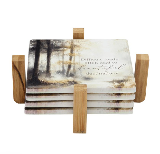 It Is Well With My Soul Coaster Set - Square