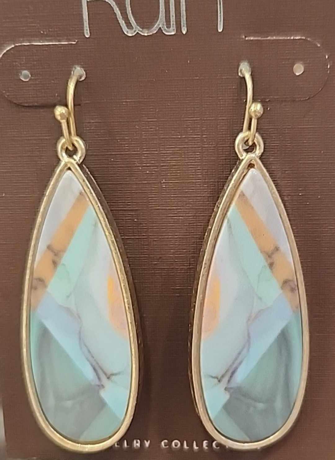Marble Teardrop Earrings